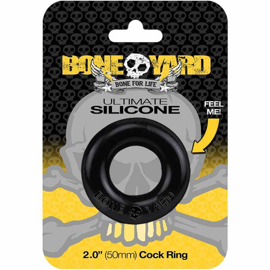 BoneYard Ultimate Silicone CockRing -Blk – Rechargeable, Discreet, Intimate Wellness Accessory – Quiet, Rechargeable, Waterproof, Couples & Solo Use, Discreet Intimate Wellness Accessory