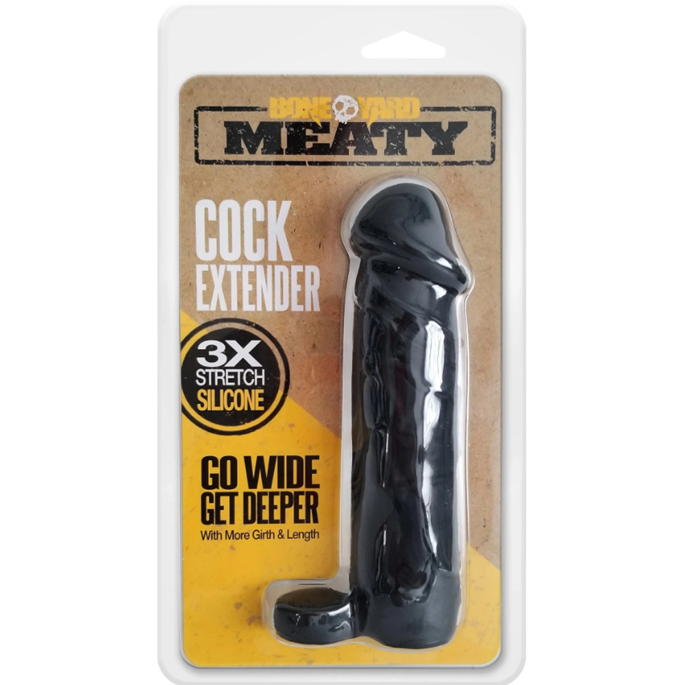 Meaty male Extender - Black – Rechargeable, Discreet, Intimate Wellness Accessory – Quiet, Rechargeable, Waterproof, Couples & Solo Use, Discreet Intimate Wellness Accessory