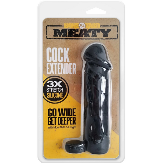 Meaty male Extender - Black – Rechargeable, Discreet, Intimate Wellness Accessory – Quiet, Rechargeable, Waterproof, Couples & Solo Use, Discreet Intimate Wellness Accessory