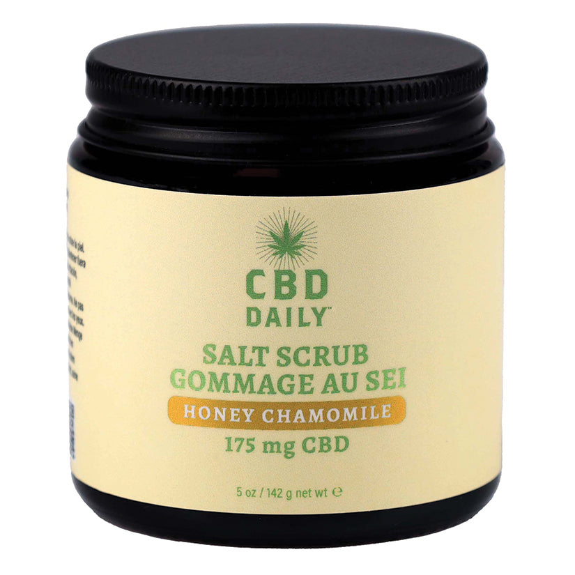 Earthly Body CBD Daily Salt Scrub-Honey Chamomile 5oz.