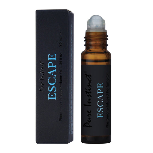 Men's Pheromone Roll-On - Escape 10ml – Rechargeable, Discreet, Intimate Wellness Accessory – Quiet, Rechargeable, Waterproof, Couples & Solo Use, Discreet Intimate Wellness Accessory