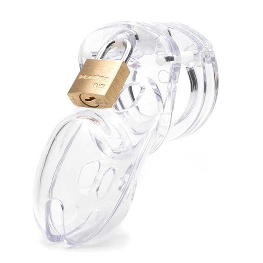 CB-3000 male Cage Kit - Clear – Rechargeable, Discreet, Intimate Wellness Accessory – Quiet, Rechargeable, Waterproof, Couples & Solo Use, Discreet Intimate Wellness Accessory