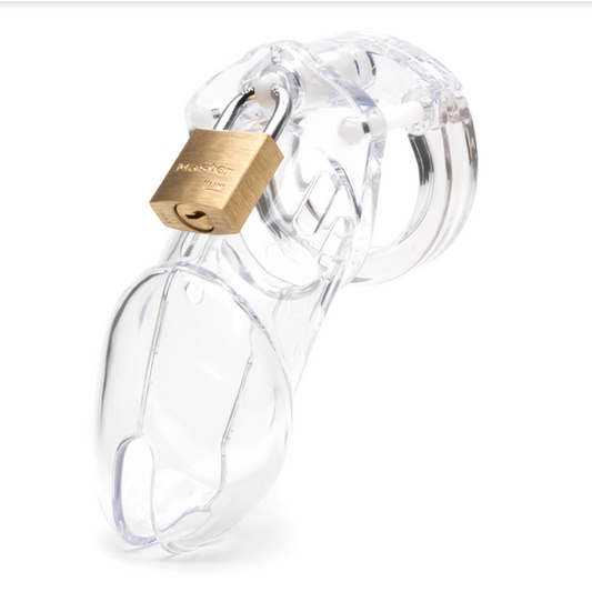 CB-6000 male Cage Kit - Clear – Rechargeable, Discreet, Intimate Wellness Accessory – Quiet, Rechargeable, Waterproof, Couples & Solo Use, Discreet Intimate Wellness Accessory