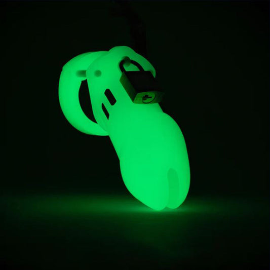 CB-6000 male Cage Kit - Glow in Dark – Rechargeable, Discreet, Intimate Wellness Accessory – Quiet, Rechargeable, Waterproof, Couples & Solo Use, Discreet Intimate Wellness Accessory