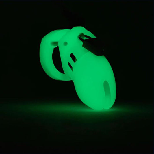 CB-6000S male Cage Kit - Glow in Dark – Rechargeable, Discreet, Intimate Wellness Accessory – Quiet, Rechargeable, Waterproof, Couples & Solo Use, Discreet Intimate Wellness Accessory