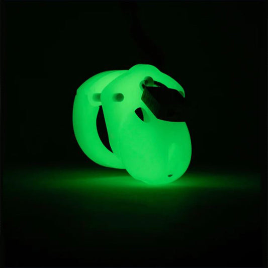 Mini-Me male Cage Kit - Glow in Dark – Rechargeable, Discreet, Intimate Wellness Accessory – Quiet, Rechargeable, Waterproof, Couples & Solo Use, Discreet Intimate Wellness Accessory