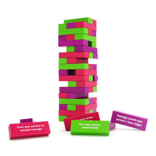 Tower of Pleasure block game – Rechargeable, Discreet, Intimate Wellness Accessory – Quiet, Rechargeable, Waterproof, Couples & Solo Use, Discreet Intimate Wellness Accessory