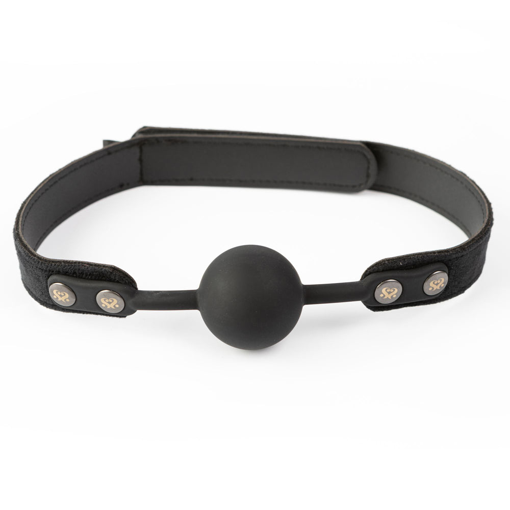 SEI MIO Strictly Come Quietly Ball Gag – Rechargeable, Discreet, Intimate Wellness Accessory – Quiet, Rechargeable, Waterproof, Couples & Solo Use, Discreet Intimate Wellness Accessory