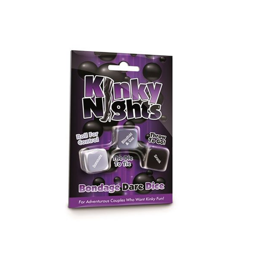 Kinky Nights playful restraint Dare Dice – Rechargeable, Discreet, Intimate Wellness Accessory – Quiet, Rechargeable, Waterproof, Couples & Solo Use, Discreet Intimate Wellness Accessory