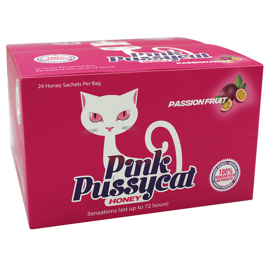 Pink Pussycat Passionfruit Honey Single Pack Display of 24.