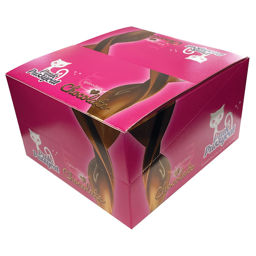 Pink Pussycat Aphrodisiac Chocolate Single Pack Display of 24.