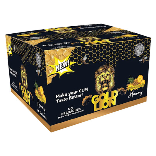 Gold Lion Pineapple Honey Single Pack Display of 24.