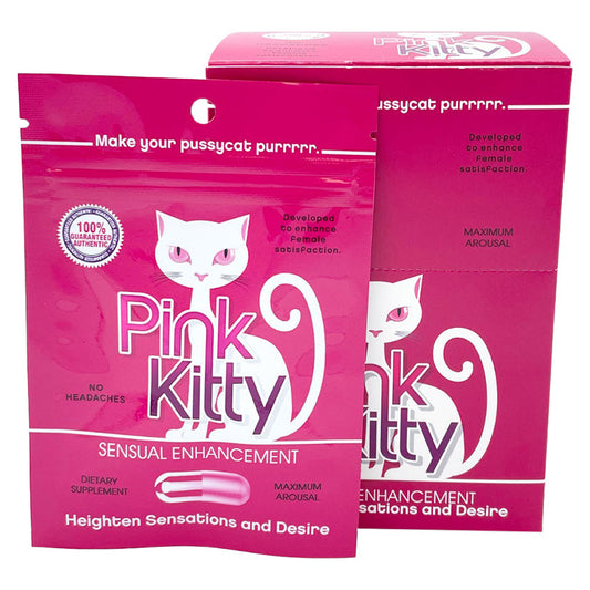 Pink Kitty Single Pill Display of 24.
