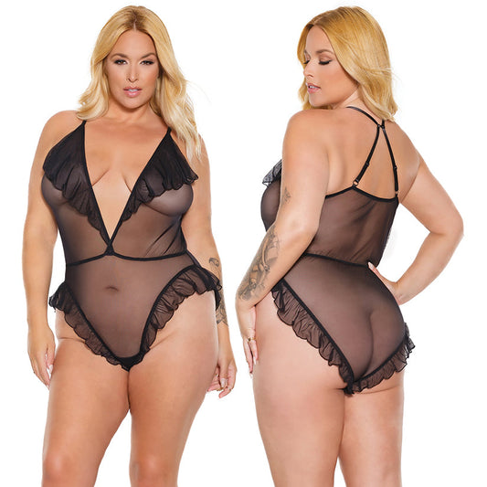 Coquette Teddy-Black O/S X-Hanging.