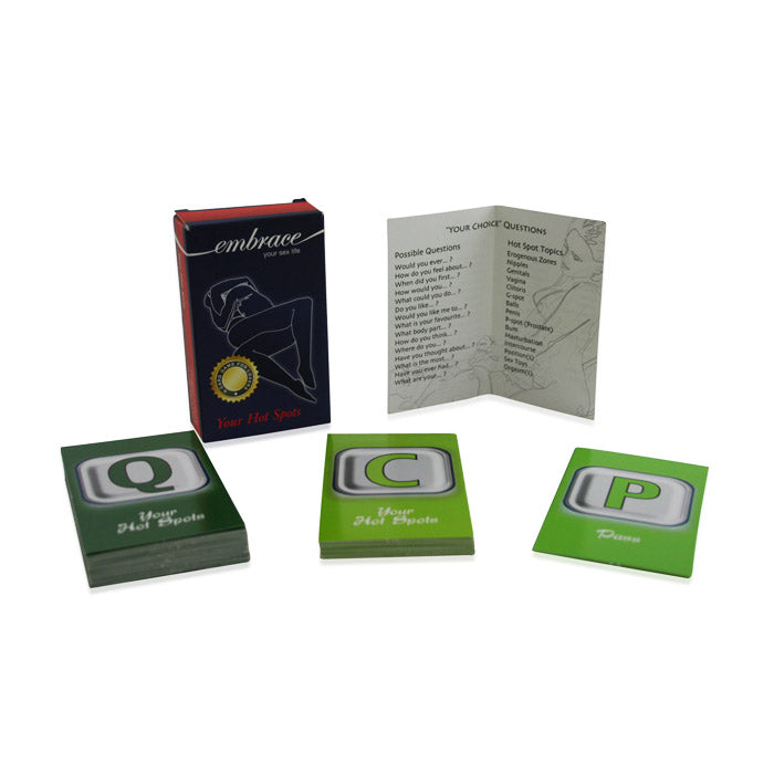 Card Game - Your Hot Spots – Rechargeable, Discreet, Intimate Wellness Accessory – Quiet, Rechargeable, Waterproof, Couples & Solo Use, Discreet Intimate Wellness Accessory