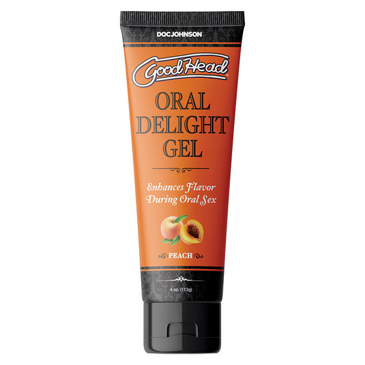 GoodHead Oral Delight Gel-Peach 4oz Bulk.