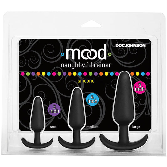 includes our bestselling original Mood Naughty butt plug in three graduatedsizes. Measuring at 3.
