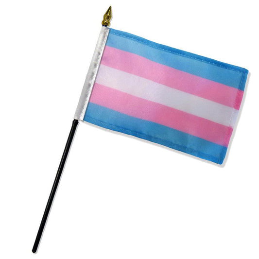 Transgender 4"x 6" Stick Flag – Rechargeable, Discreet, Intimate Wellness Accessory – Quiet, Rechargeable, Waterproof, Couples & Solo Use, Discreet Intimate Wellness Accessory