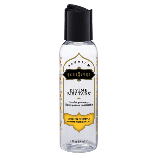 Divine Nectars Flavored Body Glide Coconut Pineapple 2 fl oz – Rechargeable, Discreet, Intimate Wellness Accessory – Quiet, Rechargeable, Waterproof, Couples & Solo Use, Discreet Intimate Wellness Accessory