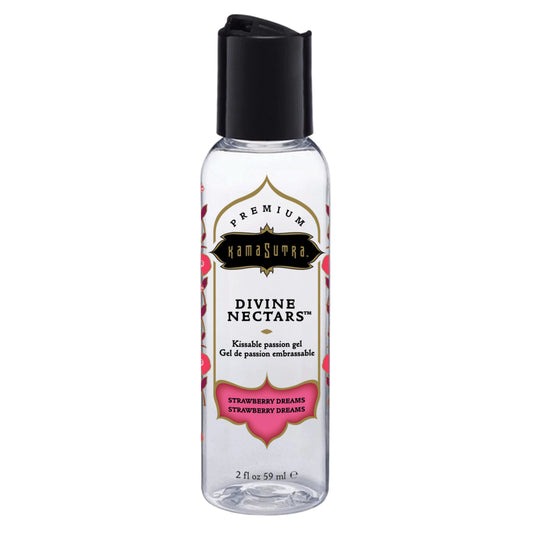 Divine Nectars Flavored Body Glide Strawberry Dreams 2 fl oz – Rechargeable, Discreet, Intimate Wellness Accessory – Quiet, Rechargeable, Waterproof, Couples & Solo Use, Discreet Intimate Wellness Accessory