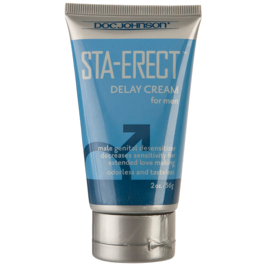 Sta-Erect Delay Cream for Men - 2 Oz. - Bulk – Rechargeable, Discreet, Intimate Wellness Accessory – Quiet, Rechargeable, Waterproof, Couples & Solo Use, Discreet Intimate Wellness Accessory