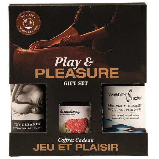 Earthly Body By Night Play and Pleasures Gift Set-Strawberry.
