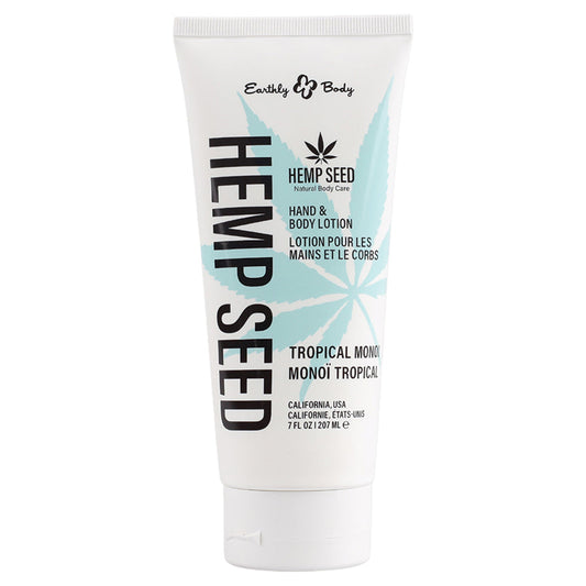 Earthly Body Hemp Seed Hand & Body Lotion-Monoi 7oz.