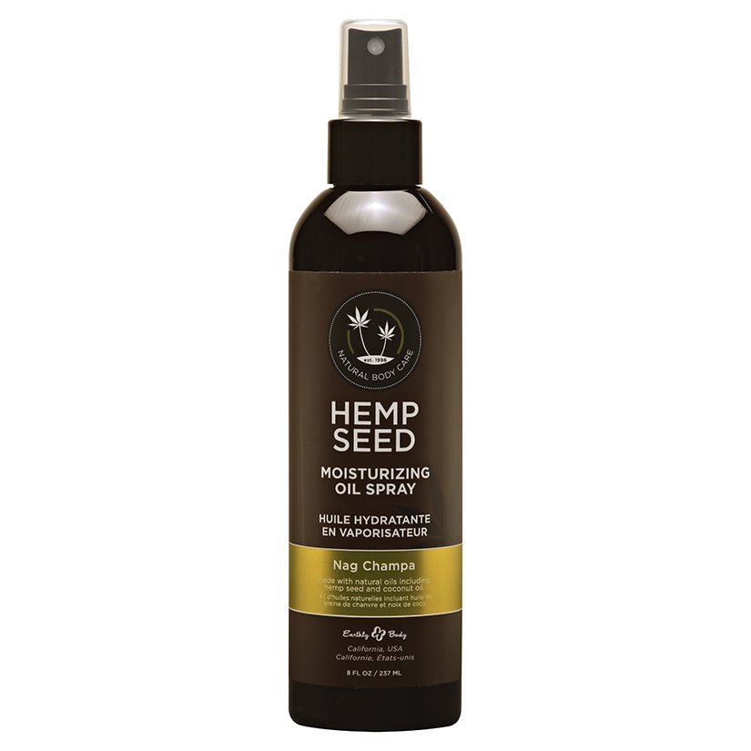 Earthly Body Hemp Seed Moisturizing Oil Spray-Nag Champa 8oz.