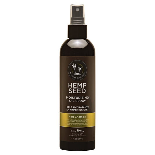 Earthly Body Hemp Seed Moisturizing Oil Spray-Nag Champa 8oz.