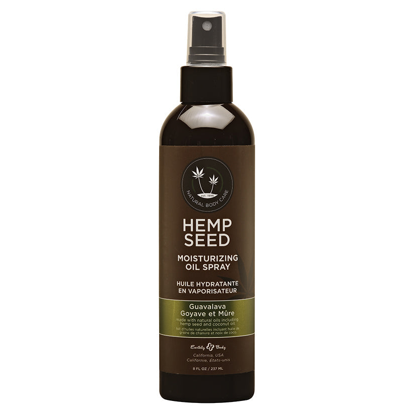 Earthly Body Hemp Seed Moisturizing Oil Spray-Guavalava 8oz.