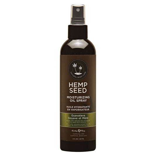 Earthly Body Hemp Seed Moisturizing Oil Spray-Guavalava 8oz.