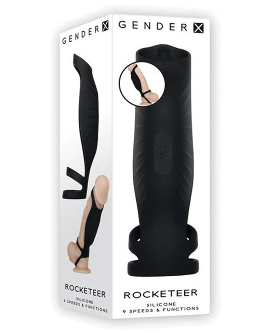 Gender-X  Rocketeer Sheath – Rechargeable, Discreet, Intimate Wellness Accessory – Quiet, Rechargeable, Waterproof, Couples & Solo Use, Discreet Intimate Wellness Accessory