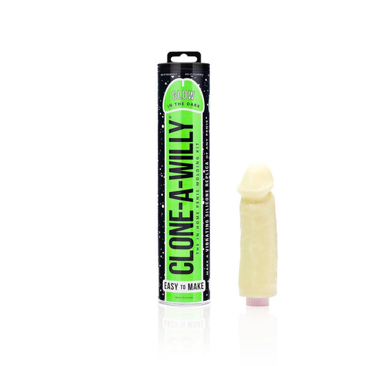 Clone A Willy Glow in the Dark - Green – Rechargeable, Discreet, Intimate Wellness Accessory – Quiet, Rechargeable, Waterproof, Couples & Solo Use, Discreet Intimate Wellness Accessory