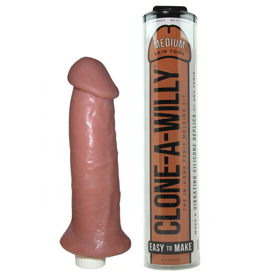 Clone A Willy Original - Medium SkinTone – Rechargeable, Discreet, Intimate Wellness Accessory – Quiet, Rechargeable, Waterproof, Couples & Solo Use, Discreet Intimate Wellness Accessory