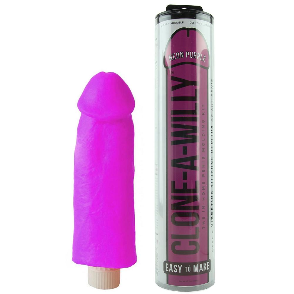 Clone A Willy Original - Neon Purple – Rechargeable, Discreet, Intimate Wellness Accessory – Quiet, Rechargeable, Waterproof, Couples & Solo Use, Discreet Intimate Wellness Accessory