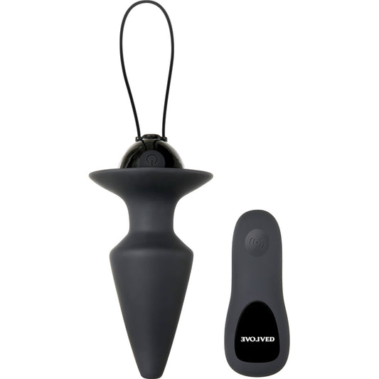 Evolved Plug & Play w RemoteButt Plug – Rechargeable, Discreet, Intimate Wellness Accessory – Quiet, Rechargeable, Waterproof, Couples & Solo Use, Discreet Intimate Wellness Accessory