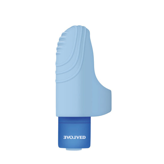 Evolved Fingerlicious - Blue – Rechargeable, Discreet, Intimate Wellness Accessory – Quiet, Rechargeable, Waterproof, Couples & Solo Use, Discreet Intimate Wellness Accessory