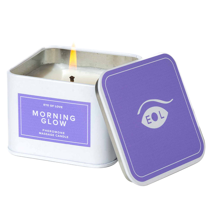 Eye of Love Pheromone Massage Candle-Morning Glow 6oz.