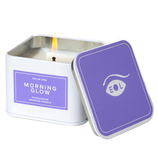 Eye of Love Pheromone Massage Candle-Morning Glow 6oz.