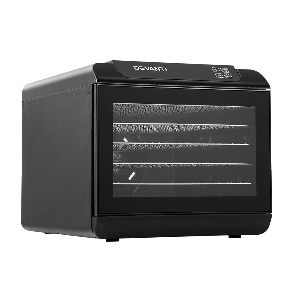 Devanti 6 Tray Food Dehydrators Commercial Beef Jerky Maker Fruit