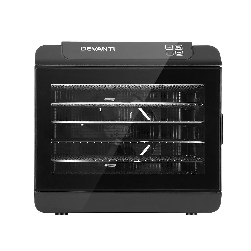 Devanti 6 Tray Food Dehydrators Commercial Beef Jerky Maker Fruit