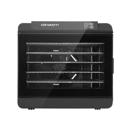 Devanti 6 Tray Food Dehydrators Commercial Beef Jerky Maker Fruit