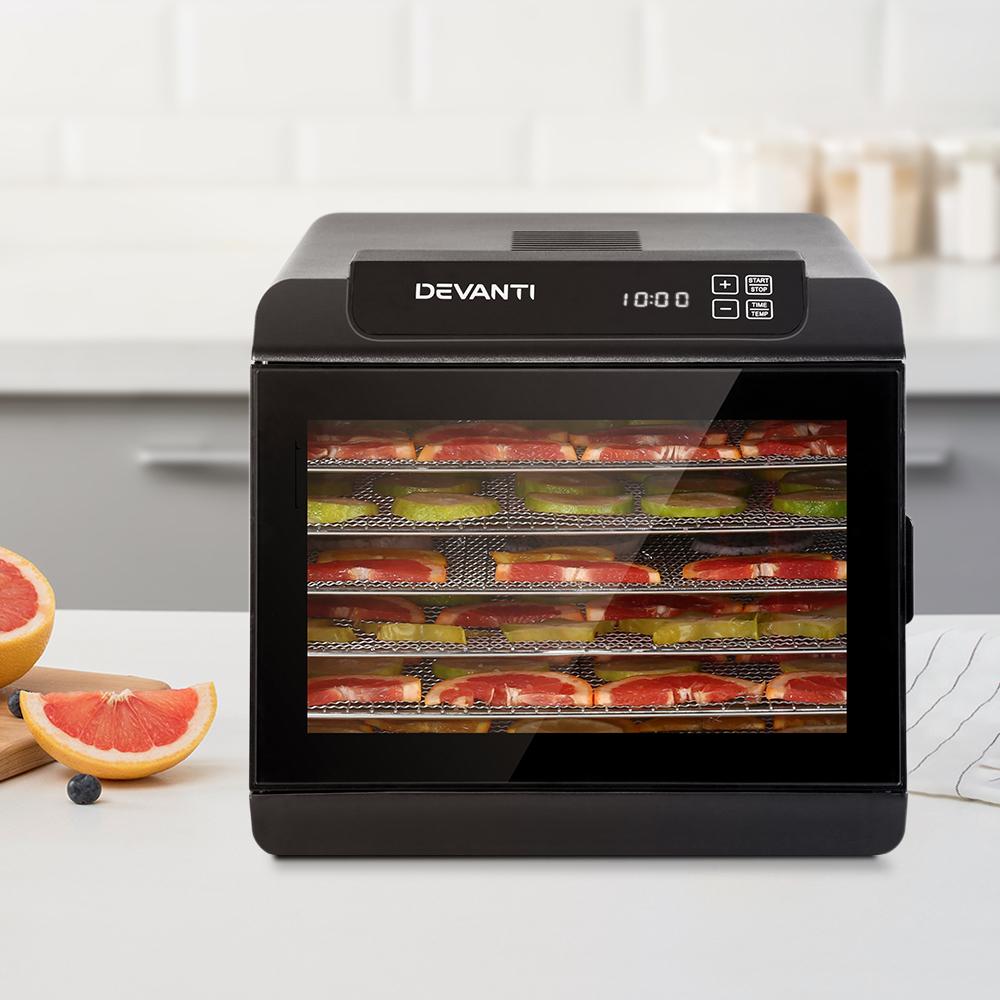 Devanti 6 Tray Food Dehydrators Commercial Beef Jerky Maker Fruit