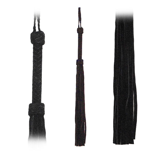 Flogger Black Suede Tails 30in – Rechargeable, Discreet, Intimate Wellness Accessory – Quiet, Rechargeable, Waterproof, Couples & Solo Use, Discreet Intimate Wellness Accessory