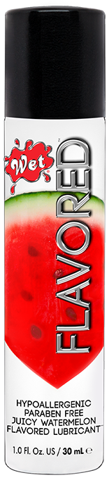 Wet® Flavored™ Juicy Watermelon 1 Fl. Oz./30mL – Rechargeable, Discreet, Intimate Wellness Accessory – Quiet, Rechargeable, Waterproof, Couples & Solo Use, Discreet Intimate Wellness Accessory