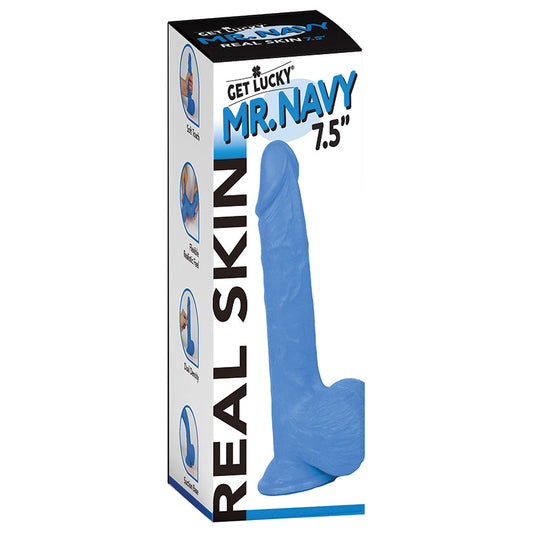Get Lucky Mr. Dildo-Blue 7.5.