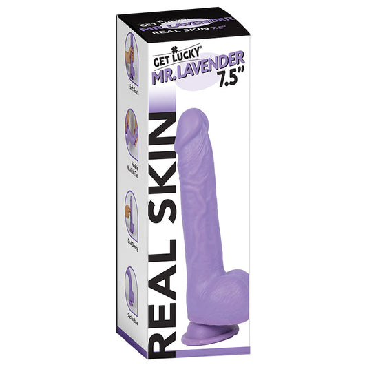 Get Lucky Mr. Dildo-Lavender 7.5.