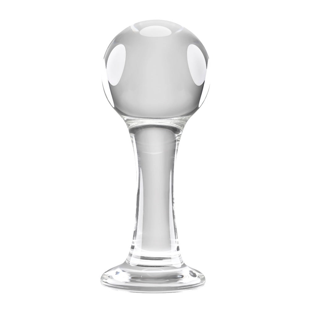 Gender-X  The Baller - Glass – Rechargeable, Discreet, Intimate Wellness Accessory – Quiet, Rechargeable, Waterproof, Couples & Solo Use, Discreet Intimate Wellness Accessory