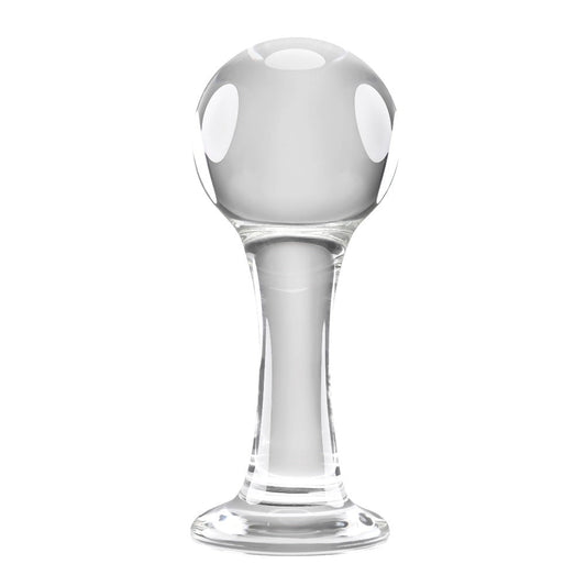 Gender-X  The Baller - Glass – Rechargeable, Discreet, Intimate Wellness Accessory – Quiet, Rechargeable, Waterproof, Couples & Solo Use, Discreet Intimate Wellness Accessory