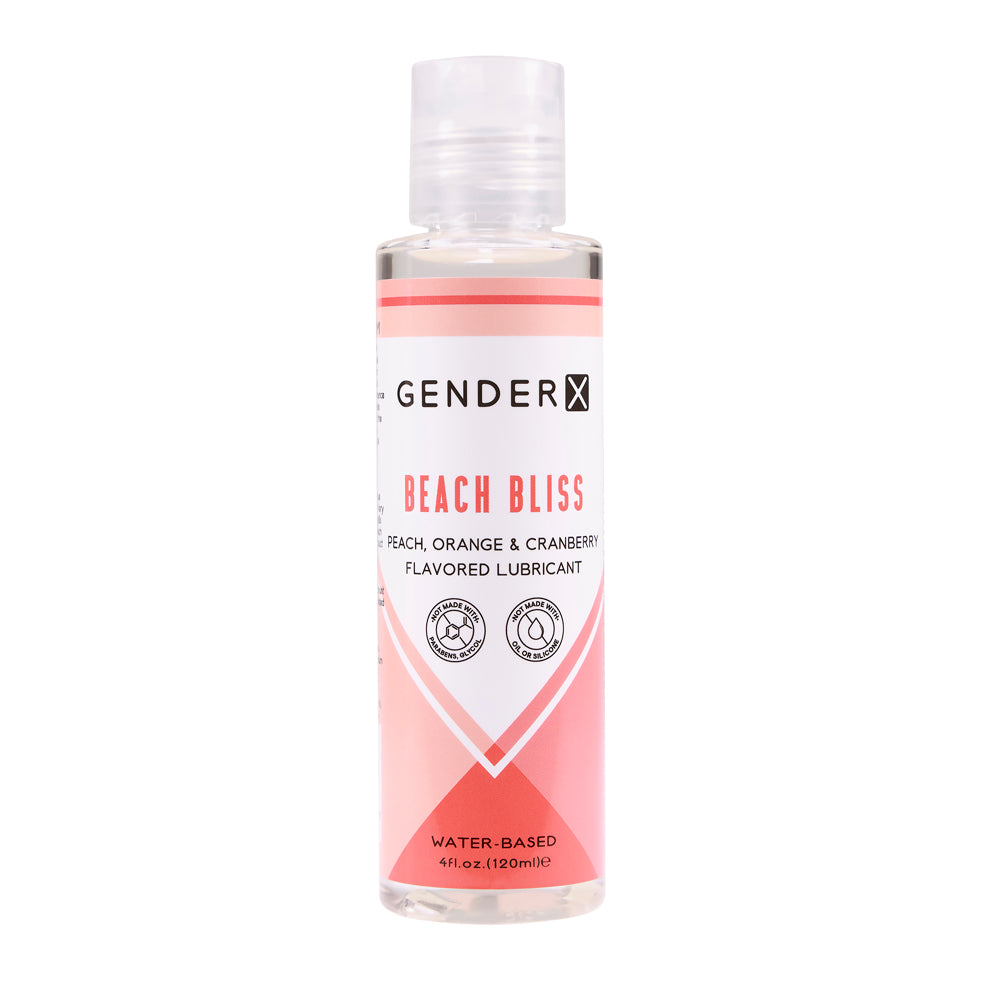 Gender-X  Beach Bliss Flavored personal lubricant 2oz – Rechargeable, Discreet, Intimate Wellness Accessory – Quiet, Rechargeable, Waterproof, Couples & Solo Use, Discreet Intimate Wellness Accessory